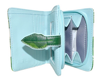 Small Zipper Wallet Flamingo Garden Blue