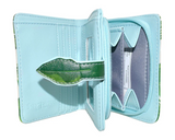 Small Zipper Wallet Flamingo Garden Blue