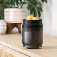 Silicone Dish Wax Warmer Black Dipped