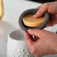 Silicone Dish Wax Warmer Black Dipped