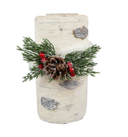 Birch Look Candle Holder Large