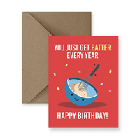 Batter Birthday Card