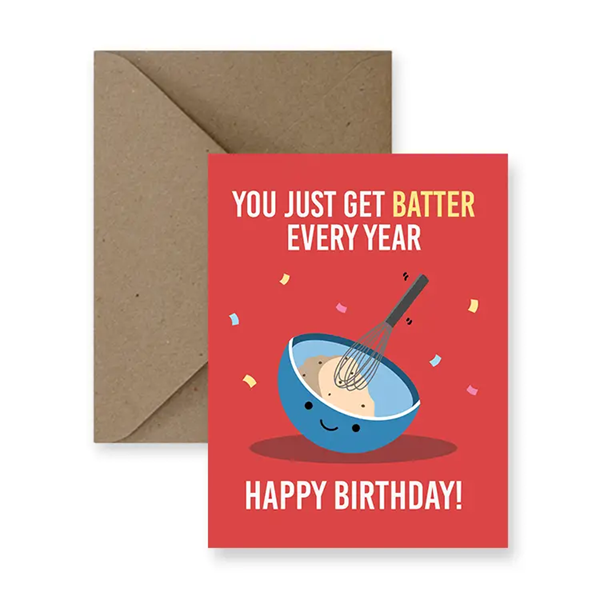 Batter Birthday Card