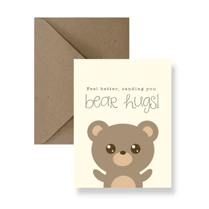 Bear Hugs Get Well Card