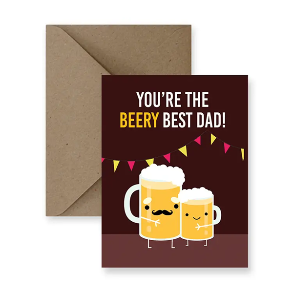 Beery Best Dad Card
