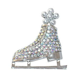 Brooch Ice Skate