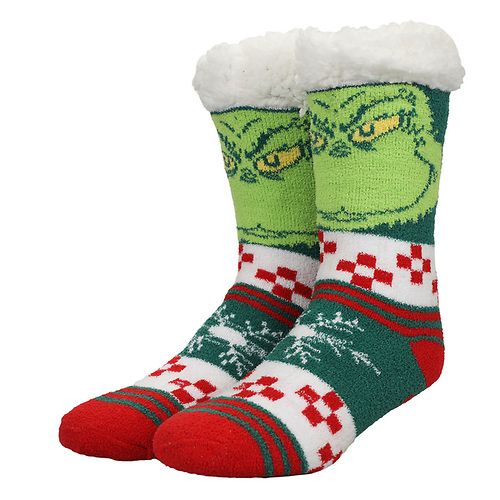 The Grinch Fair Isle Slipper Socks