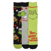 The Grinch Who Hash 3 Pairs Crew Socks