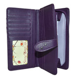 Large Zipper Wallet Dogs Purple