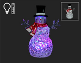 LED Snowman w/Scarf
