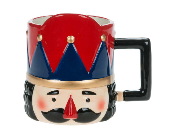 Nutcracker Mug w/Red & Blue Hat