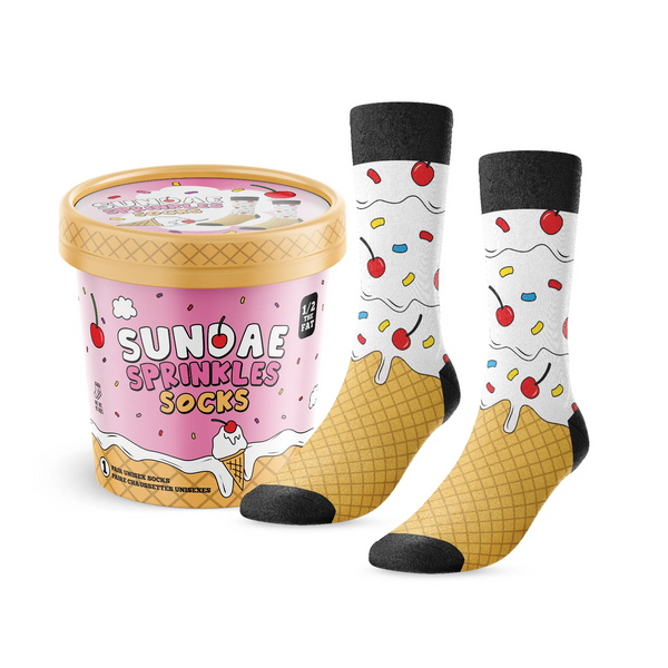 Ice Cream Sundae Sprinkles Socks