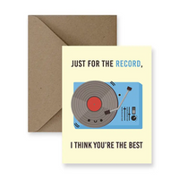 Just For The Record Card