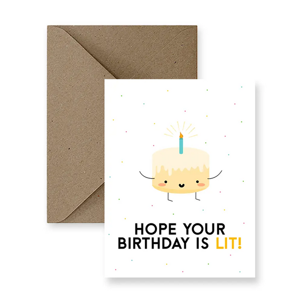 Lit Birthday Card