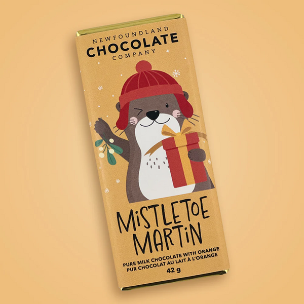 Mistletoe Martin Orange Milk Chocolate Bar