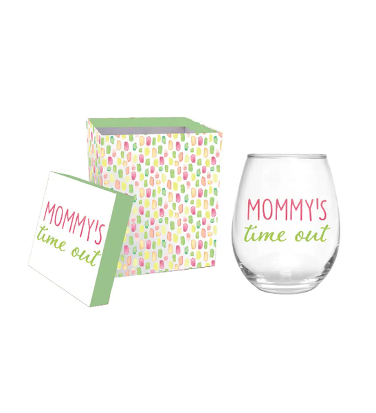 Stemless Wine Glass Mommy's Time Out