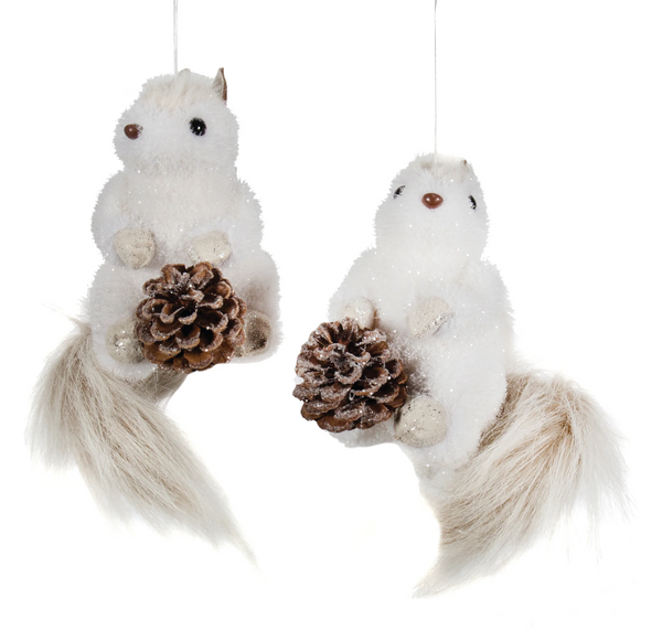 Squirrel w/Pinecone Ornament