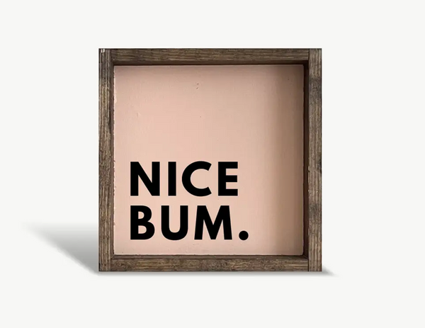 Box Framed Print Nice Bum