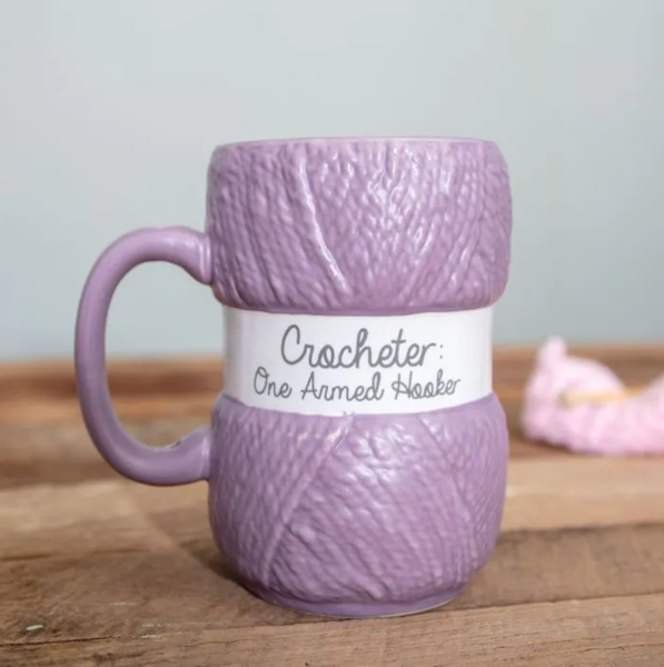 Crochet Mug One Armed Hooker