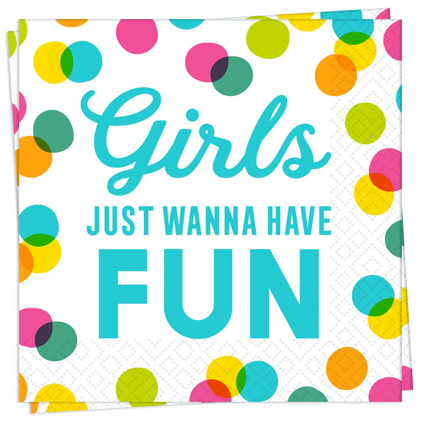 Paper Cocktail Napkins Girls Just Wanna Have Fun