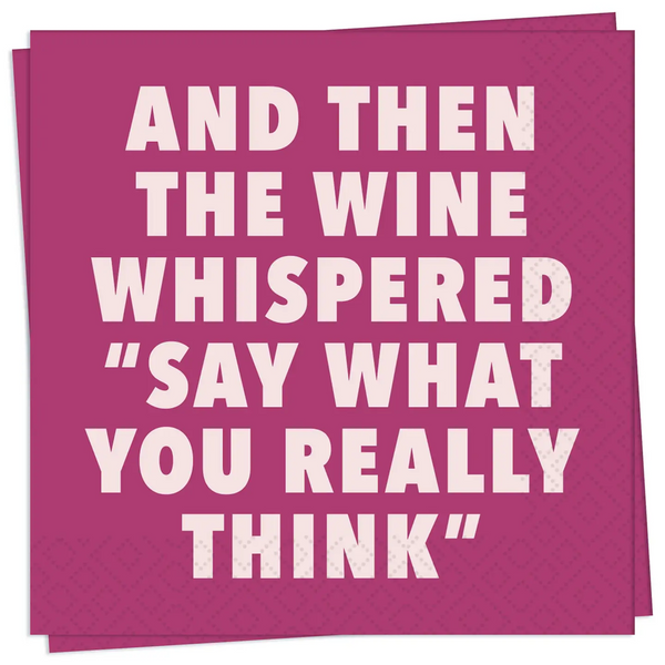 Paper Cocktail Napkins Say What You Really Think