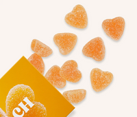 Peach Bellini Gummy Hearts