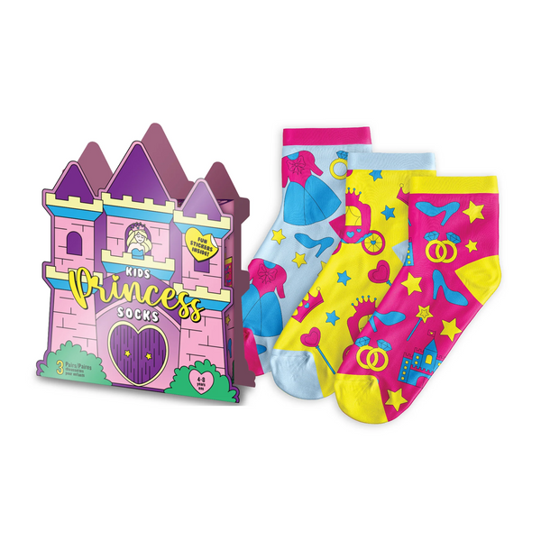 Kids Princess Socks 3 Pairs