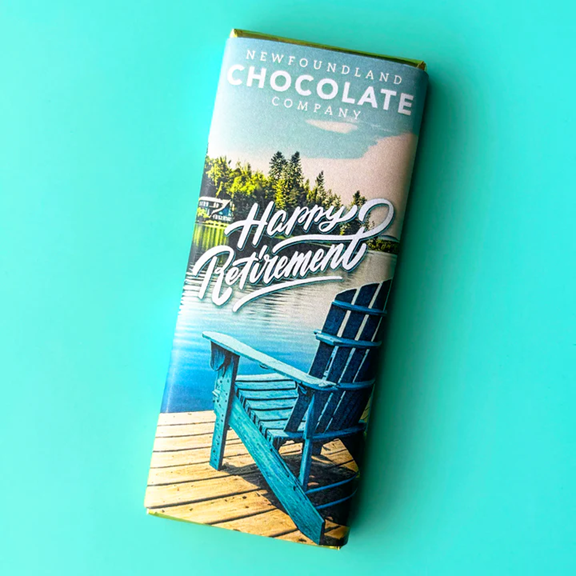 Happy Retirement Milk Chocolate Bar