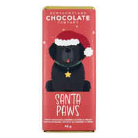 Santa Paws Caramel Cookies & Cream White Chocolate Bar