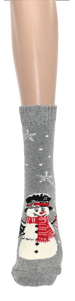 Women's Socks Cozy Snowman
