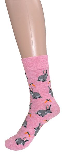 Women's Socks Bunnies & Carrots