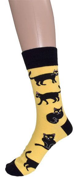 Women's Socks Black Cats
