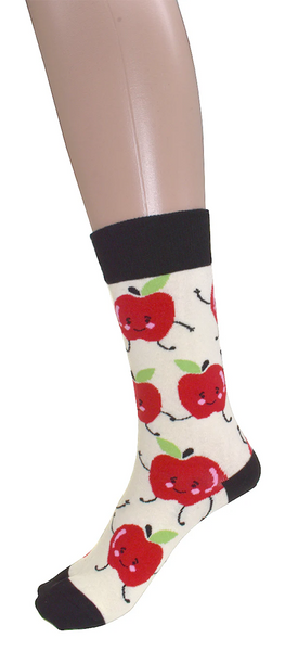 Women's Socks Happy Apples
