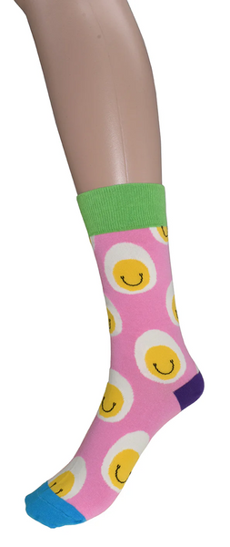 Women's Socks Smiley Egg