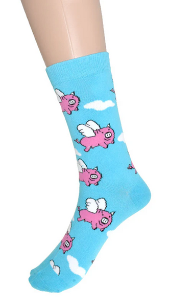 Women's Socks Flying Pigs