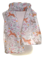 Horses White Scarf