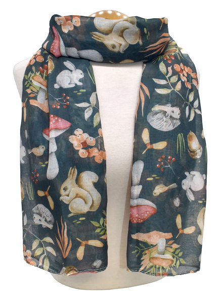 Woodland Dark Green Scarf
