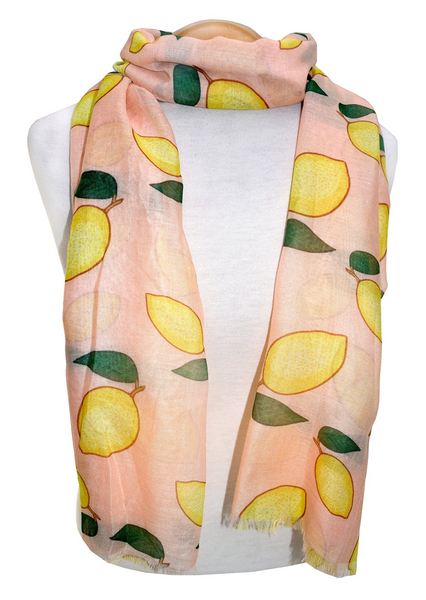 Lemons Coral Scarf