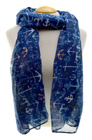 Anchor Blue Scarf