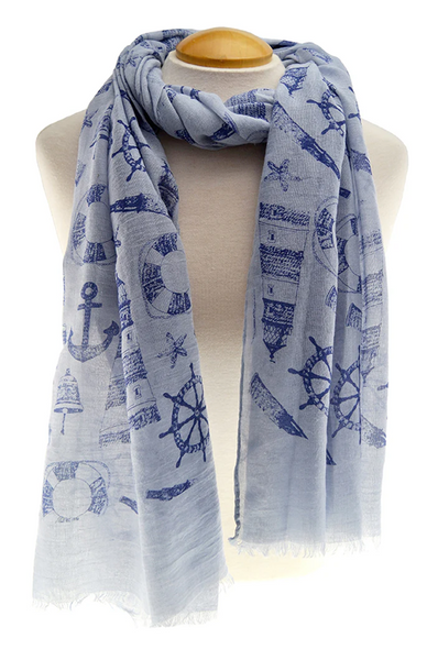 Nautical Grey Scarf