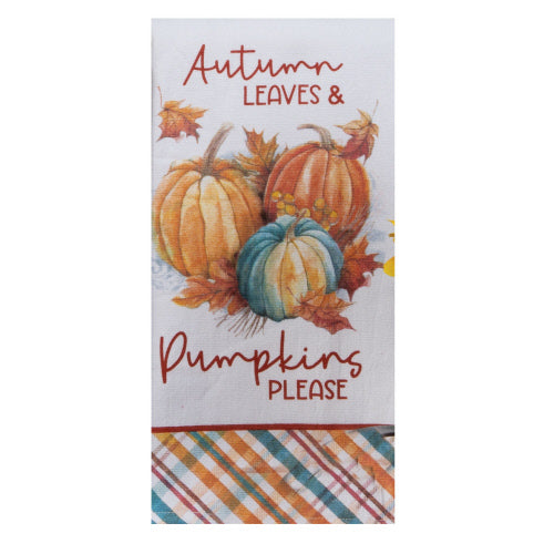 Harvest Pumpkins Dual Purpose Tea Towel