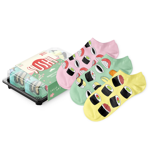 Sushi Ankle Socks 3 Pairs