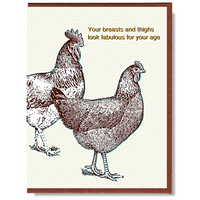 Breasts And Thighs Card