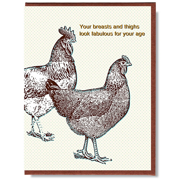 Breasts And Thighs Card