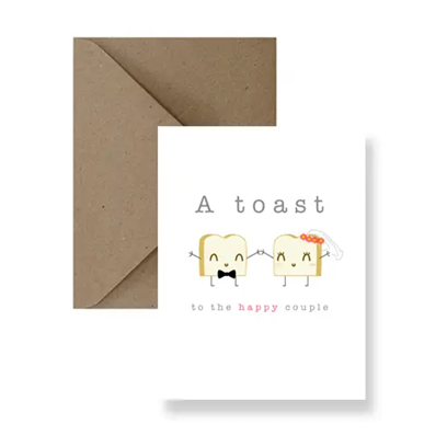 Toast To The Happy Couple Wedding Card