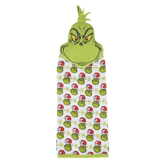 The Grinch Face Tea Towel