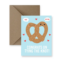 Tying The Knot Wedding Card