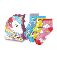 Kids Unicorn Socks 3 Pairs