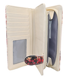 Large Zipper Wallet Autumn Horse Beige