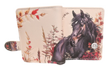 Small Zipper Wallet Autumn Horse Beige